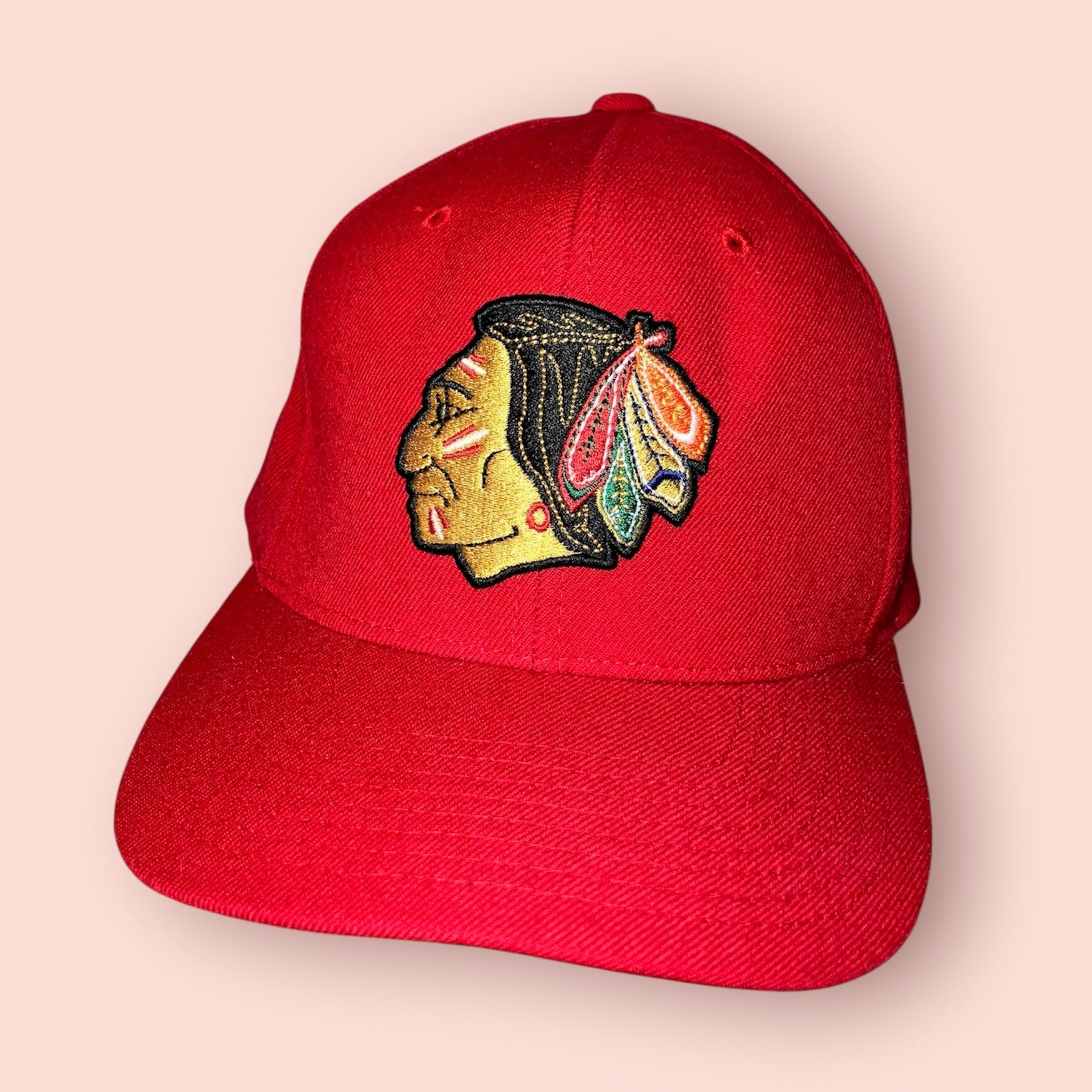 1957 Chicago Blackhawks Red Mitchell & Ness Snapback Hat – My Store