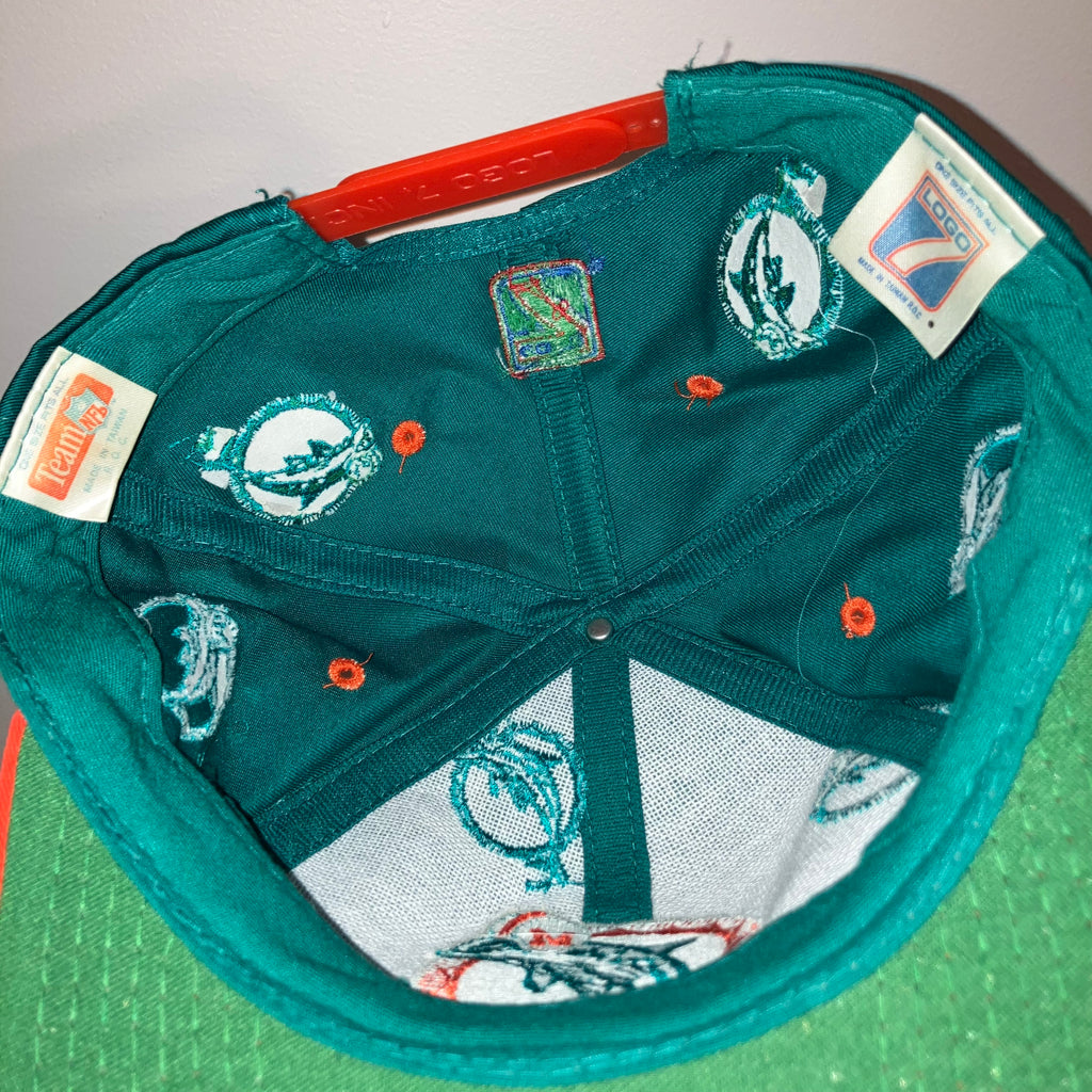 Miami Dolphins Sprinkle Aqua Logo 7 Snapback Hat
