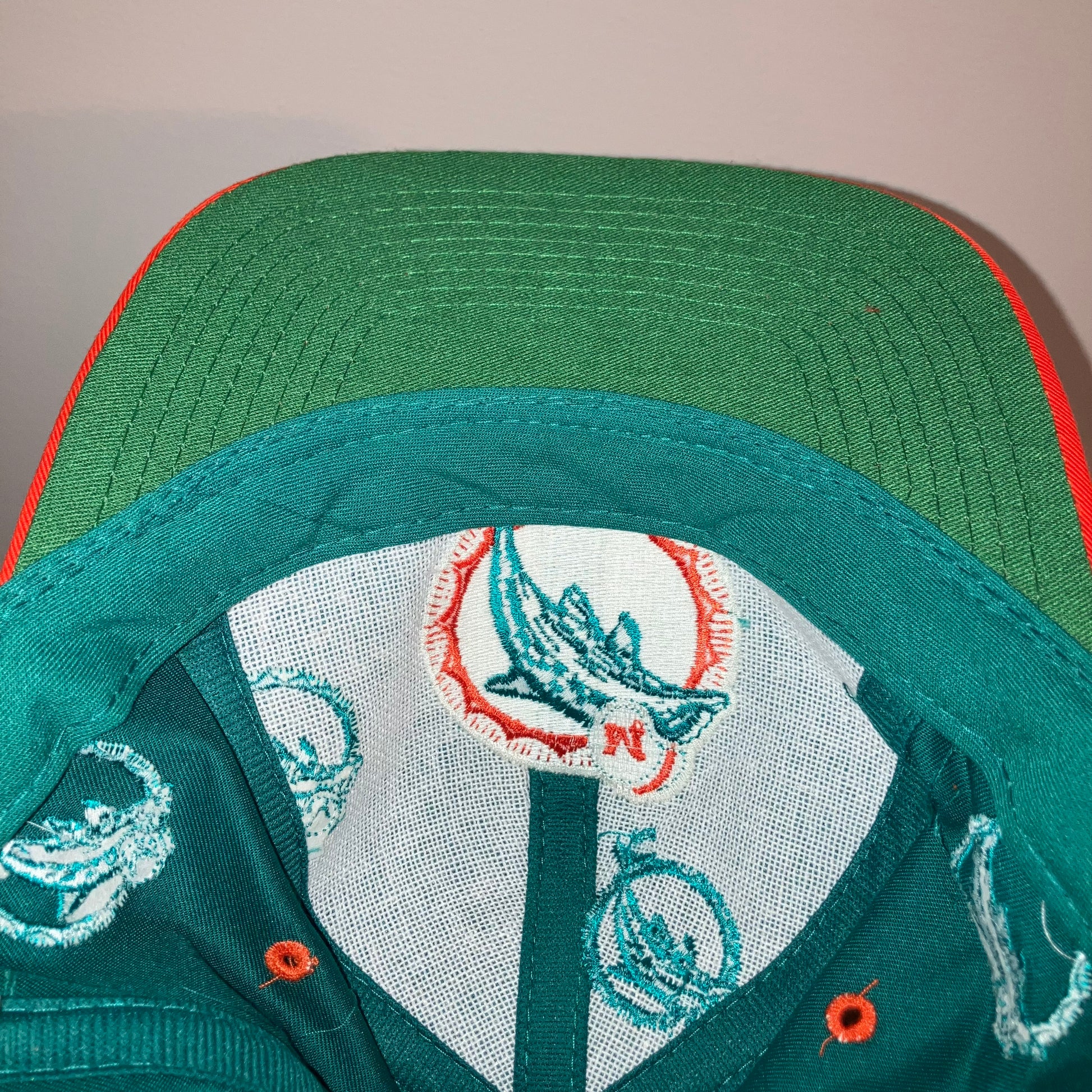 Miami Dolphins Sprinkle Aqua Logo 7 Snapback Hat
