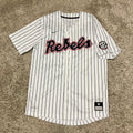 Ole Miss Rebels Pinstripe Baseball Nike Jersey Medium