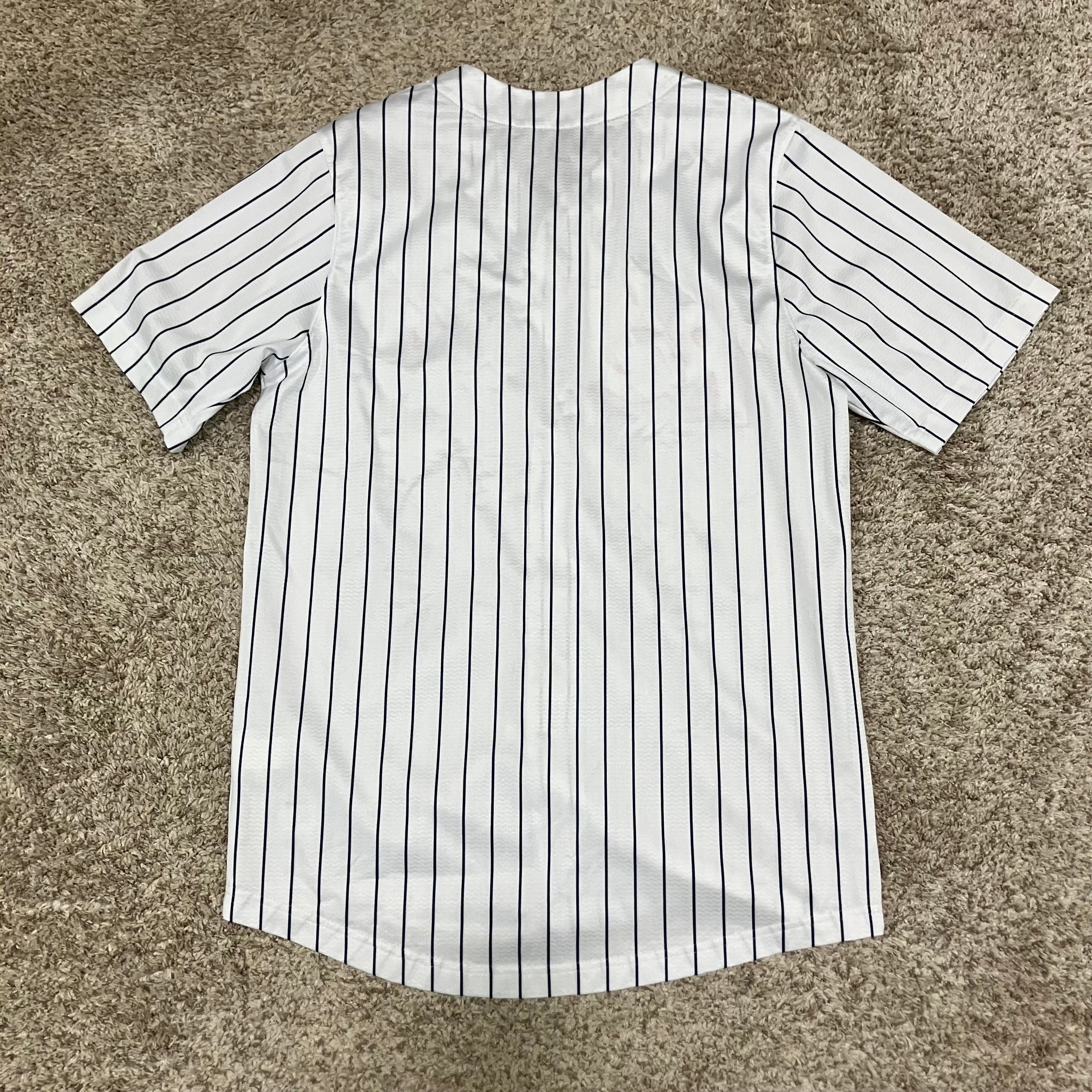 Ole Miss Rebels Pinstripe Baseball Nike Jersey Medium