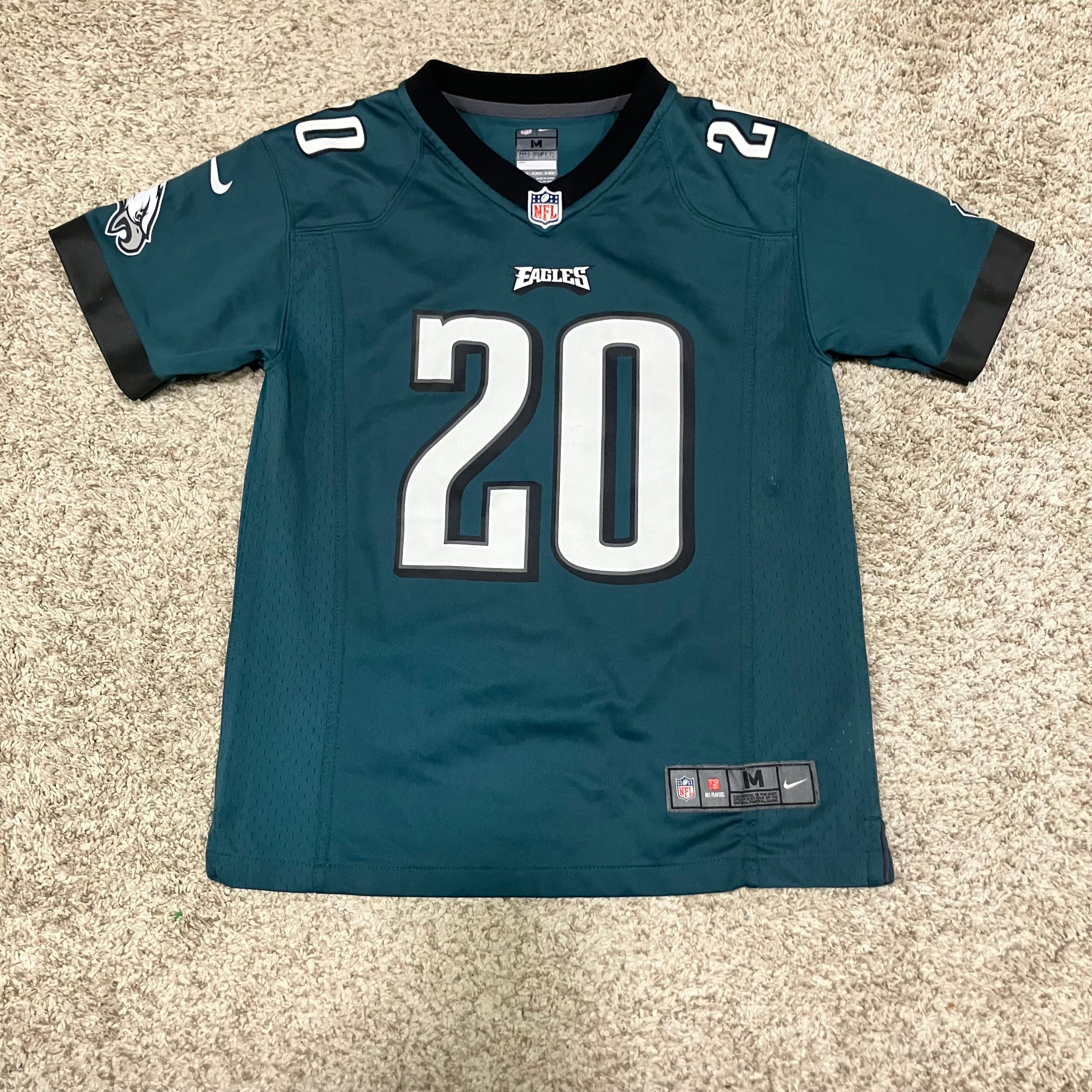 Kids Brian Dawkins Philadelphia Eagles Green Nike Home Jersey Medium