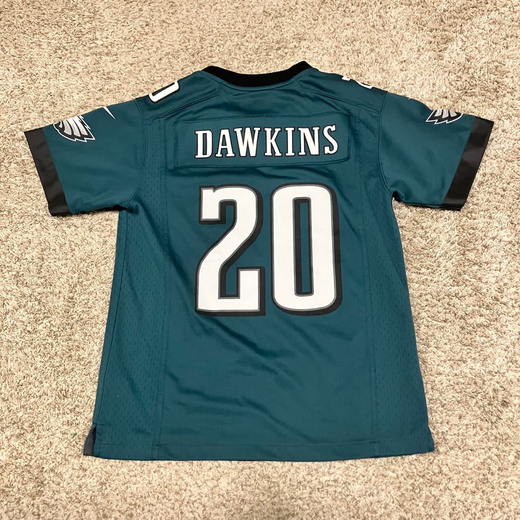 Kids Brian Dawkins Philadelphia Eagles Green Nike Home Jersey Medium