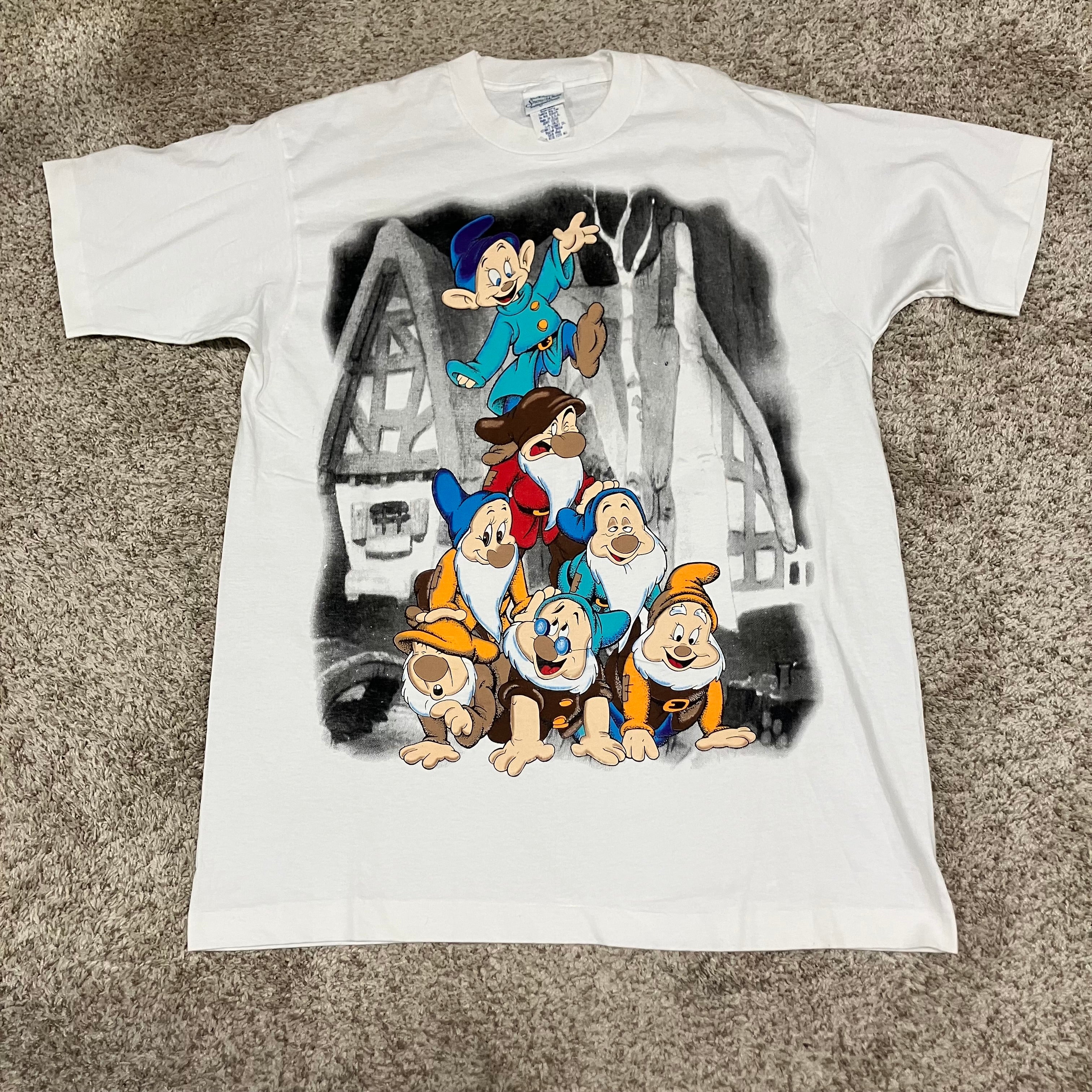 Snow White and Seven Dwarves Single Stitch Disney T-Shirt XXL