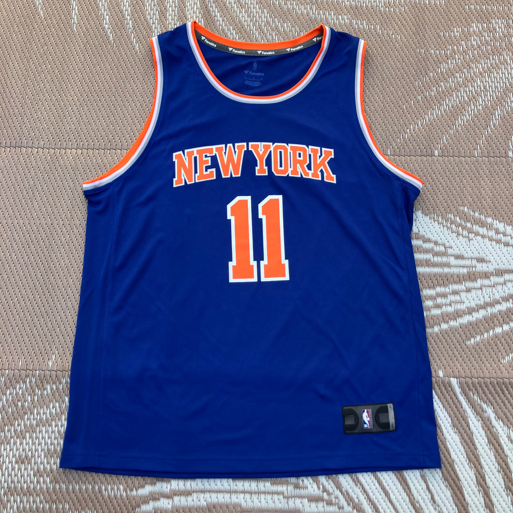 Jalen Brunson New York Knicks Blue Fanatics Jersey Large