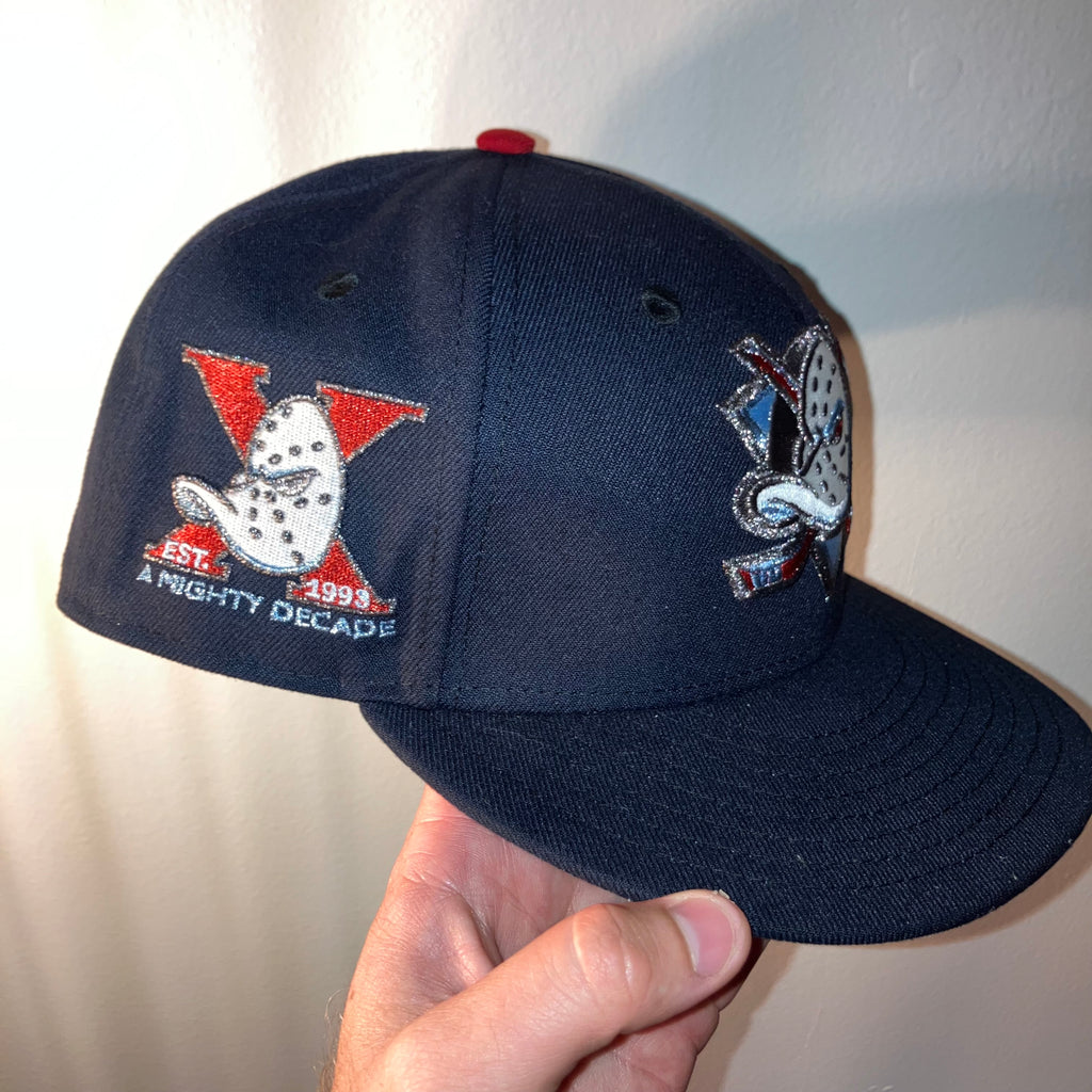 Anaheim Mighty Ducks 2003 Glow in the Dark Fitted Hat 7 5/8