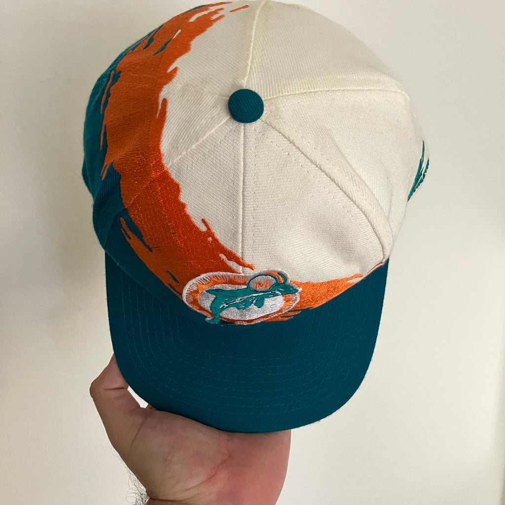 Miami Dolphins Logo Athletic Pro Line Splash Snapback Hat