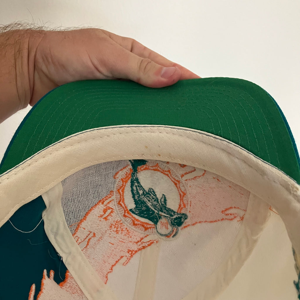 Miami Dolphins Logo Athletic Pro Line Splash Snapback Hat