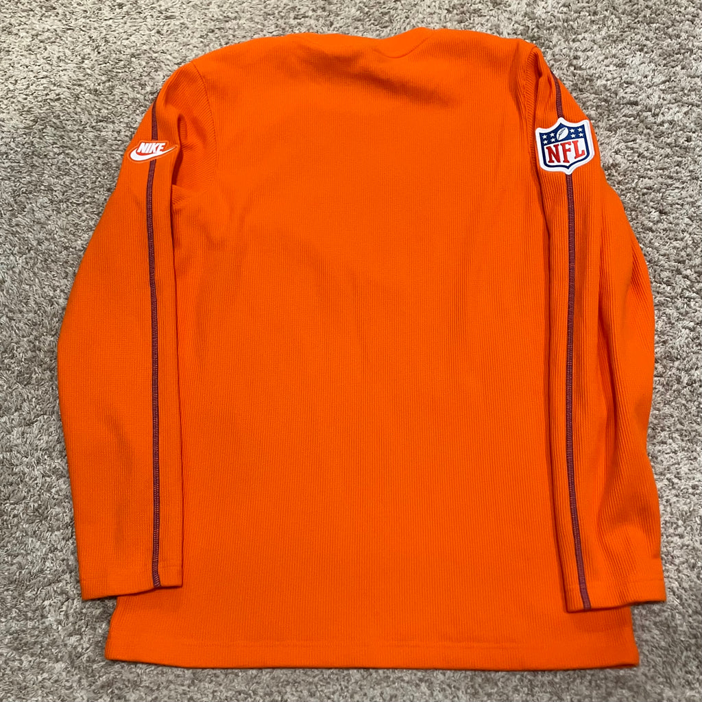 Denver Broncos Orange Throwback Pullover Sweater Small