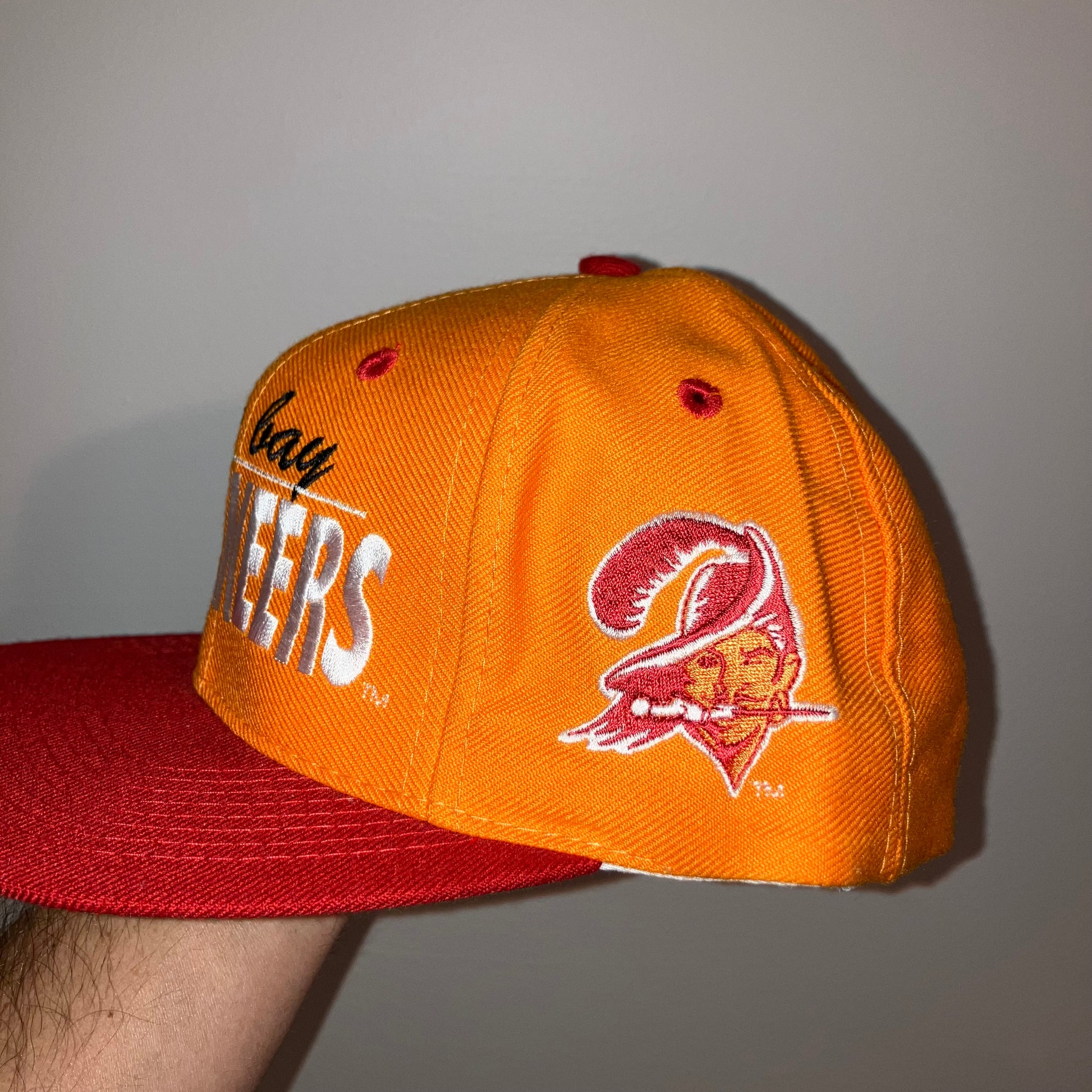 Tampa Bay Buccaneers Orange The Game Block Snapback Hat