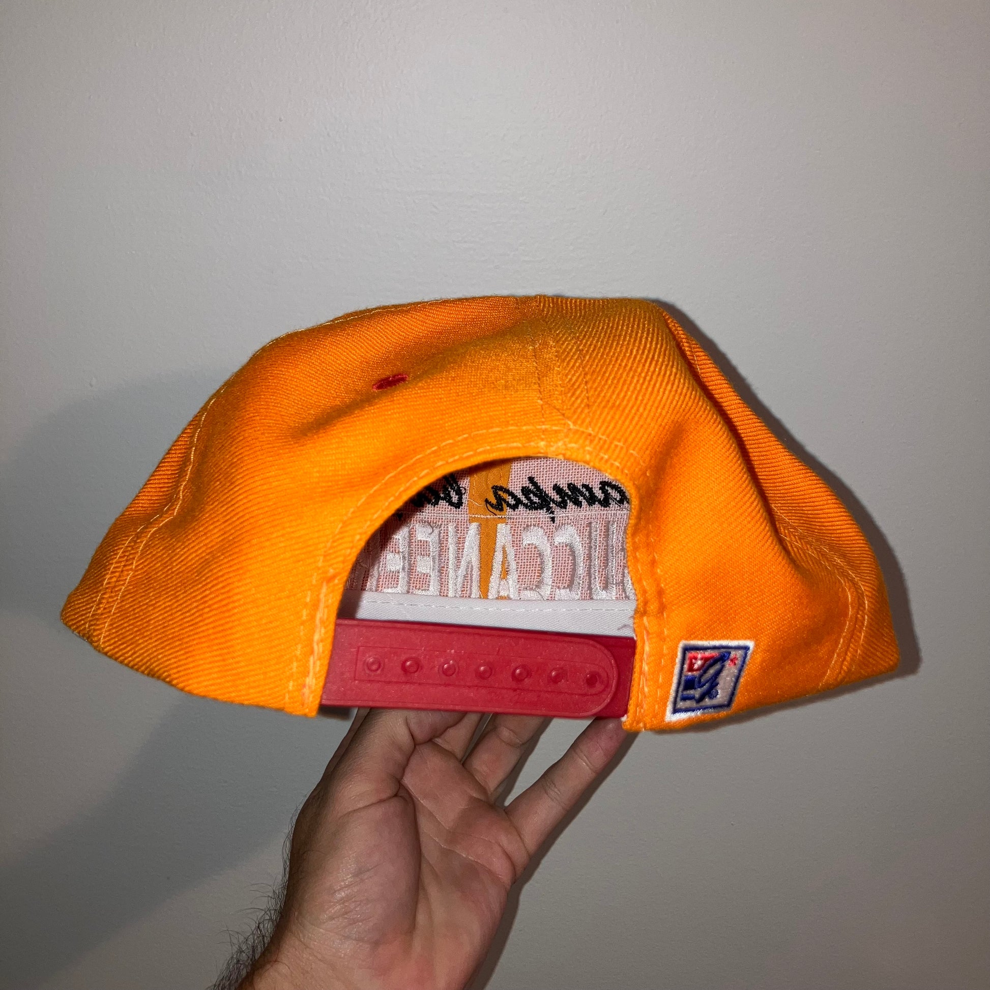 Tampa Bay Buccaneers Orange The Game Block Snapback Hat