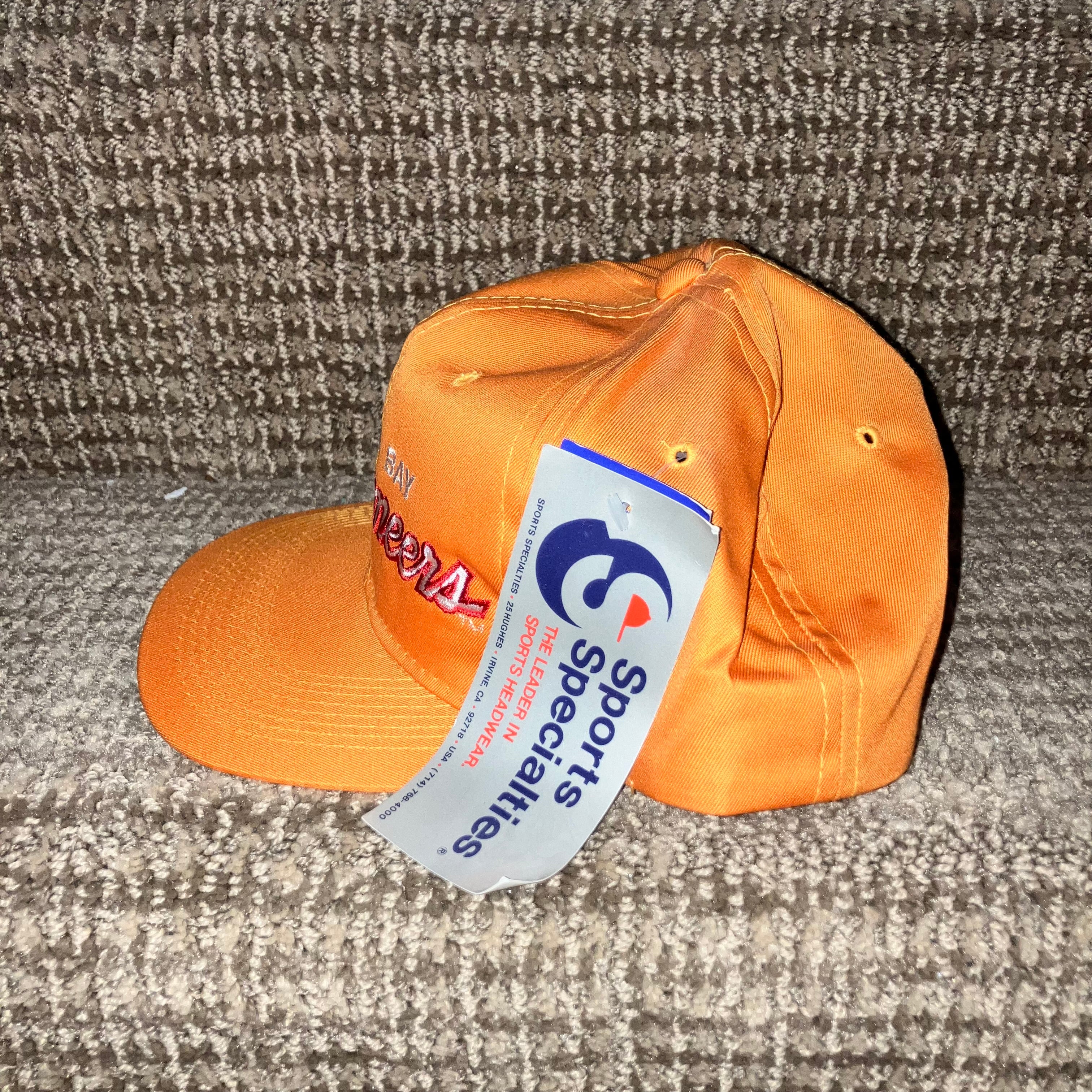 Tampa Bay Buccaneers NWT Sports Specialties Twill Script Orange Snapback Hat
