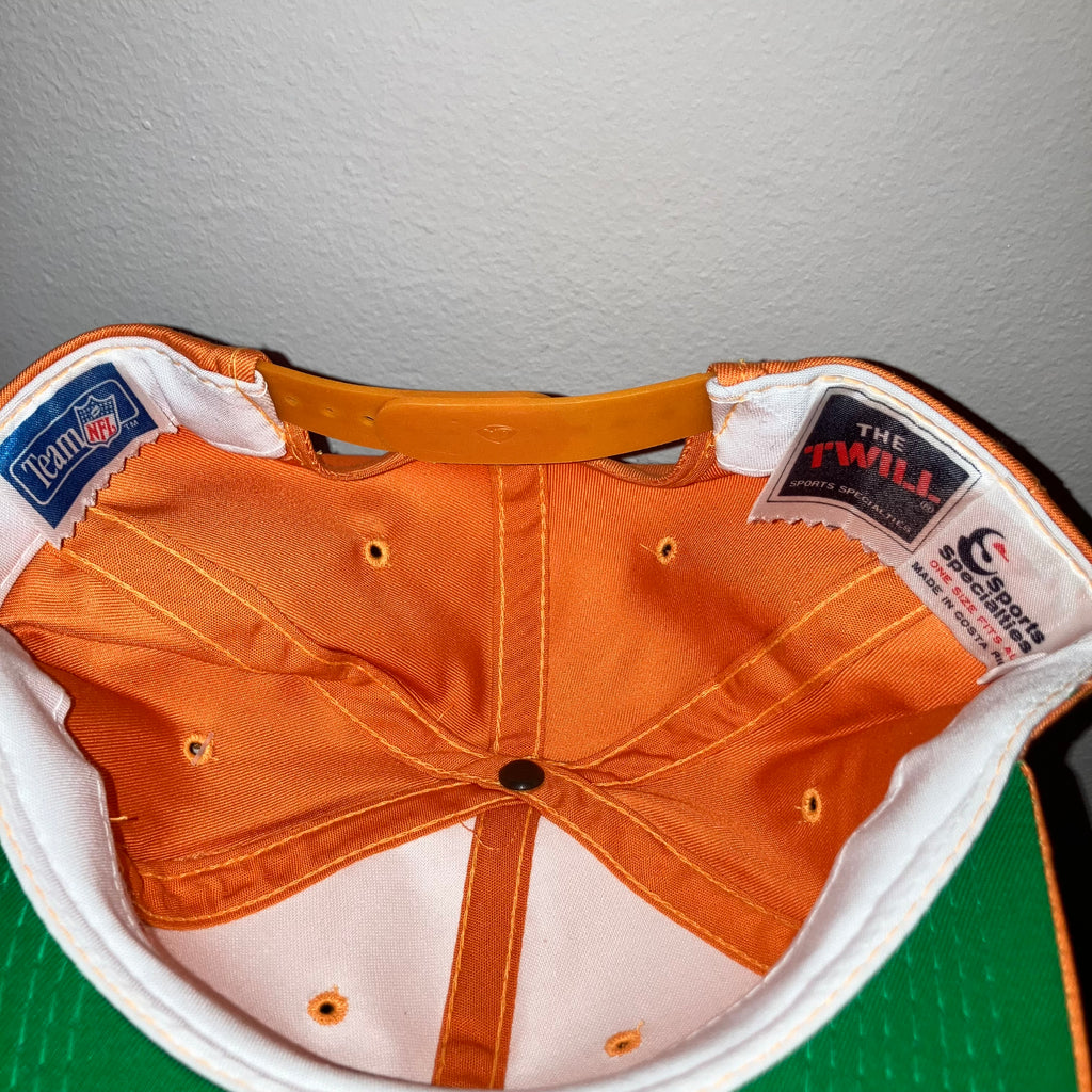 Tampa Bay Buccaneers NWT Sports Specialties Twill Script Orange Snapback Hat