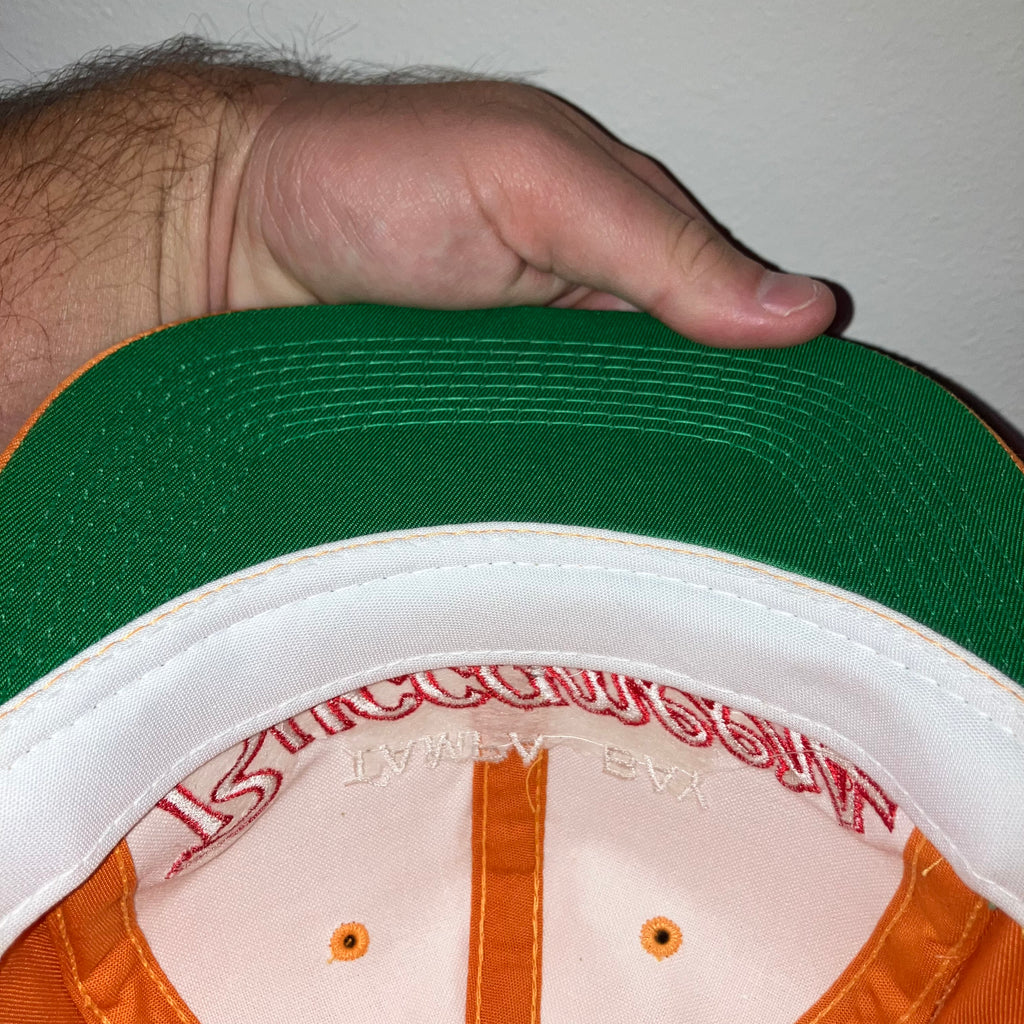Tampa Bay Buccaneers NWT Sports Specialties Twill Script Orange Snapback Hat
