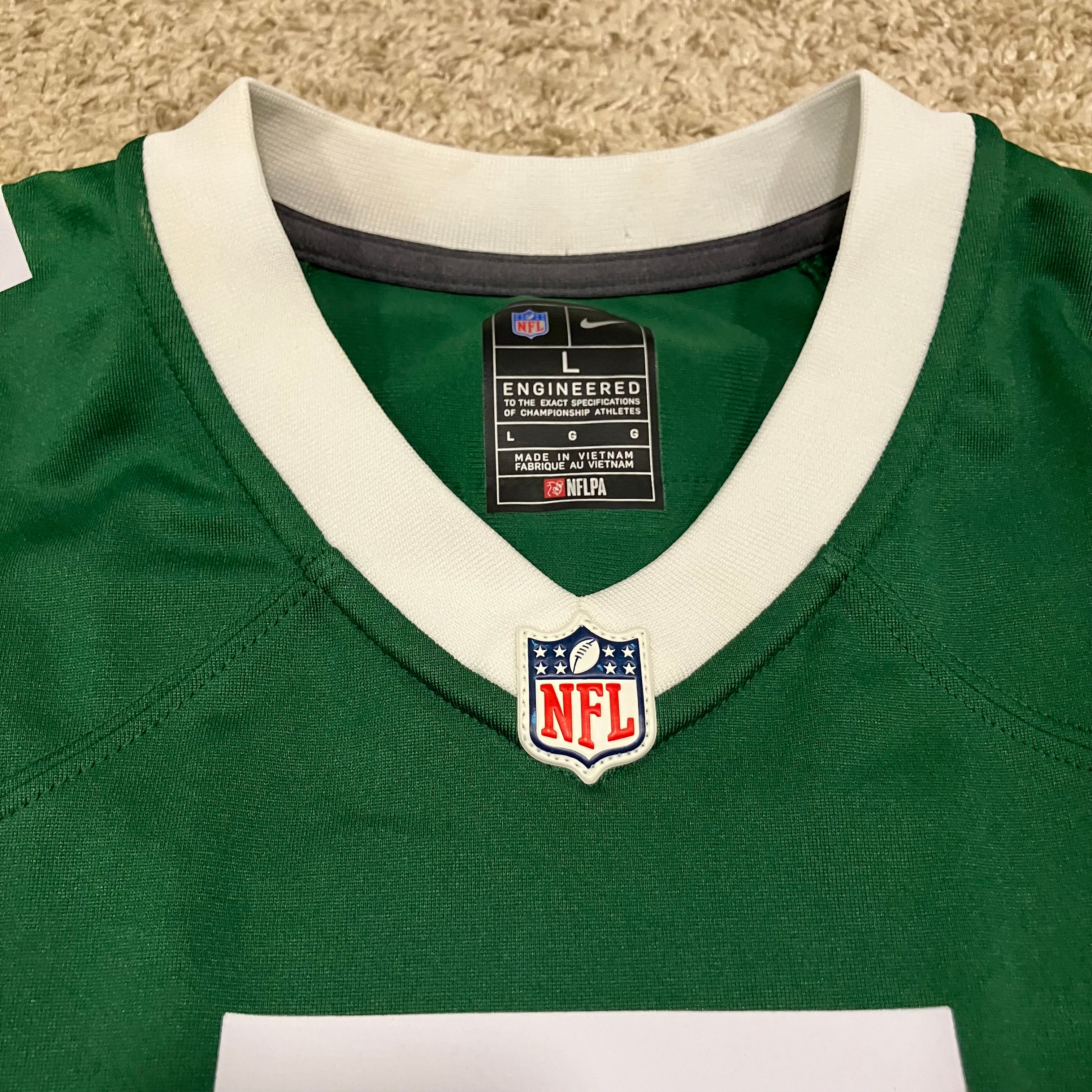 Garrett Wilson Kids New York Jets Nike Green Jersey Large