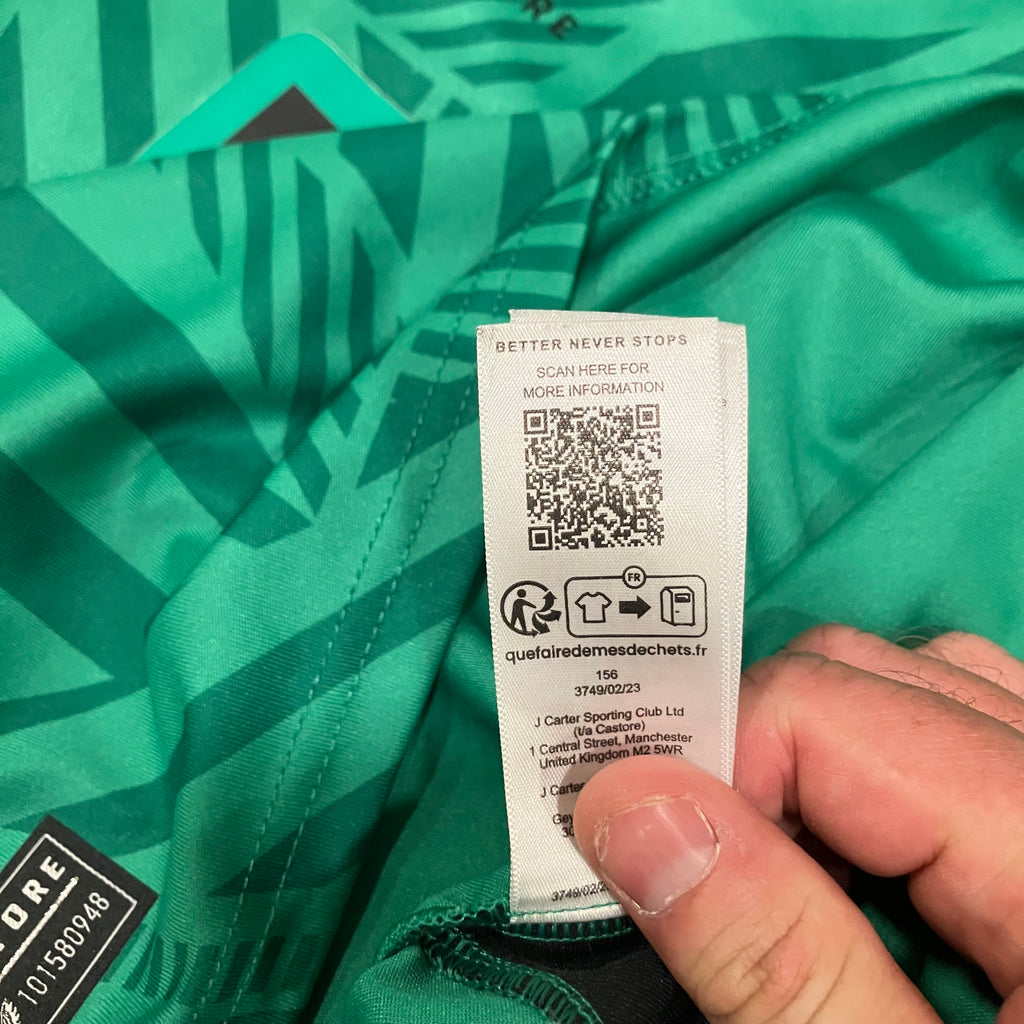 Newcastle United 2023/24 Away Green Castore Jersey Large