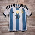 Kids 2023 Leo Messi Argentina Home adidas Jersey Medium