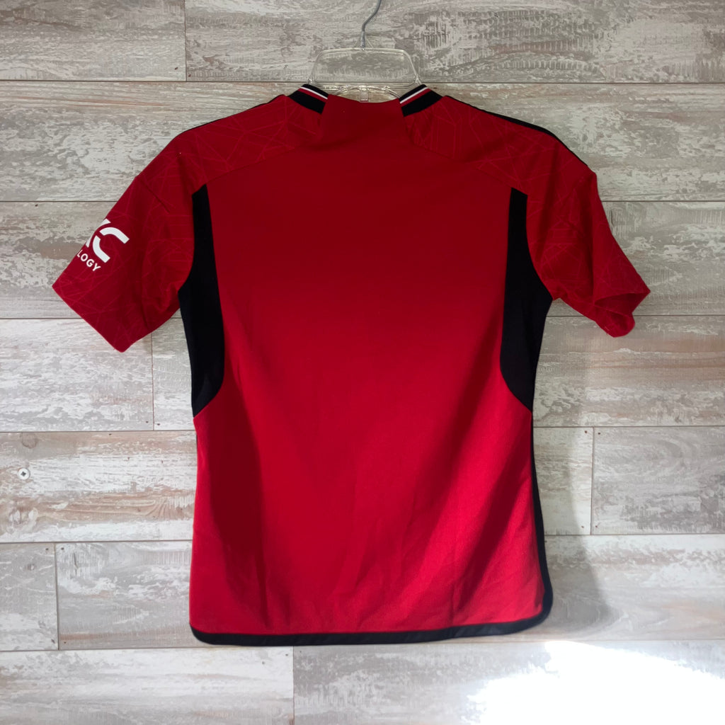 Kids Manchester United 2023/24 Home red adidas Jersey Medium