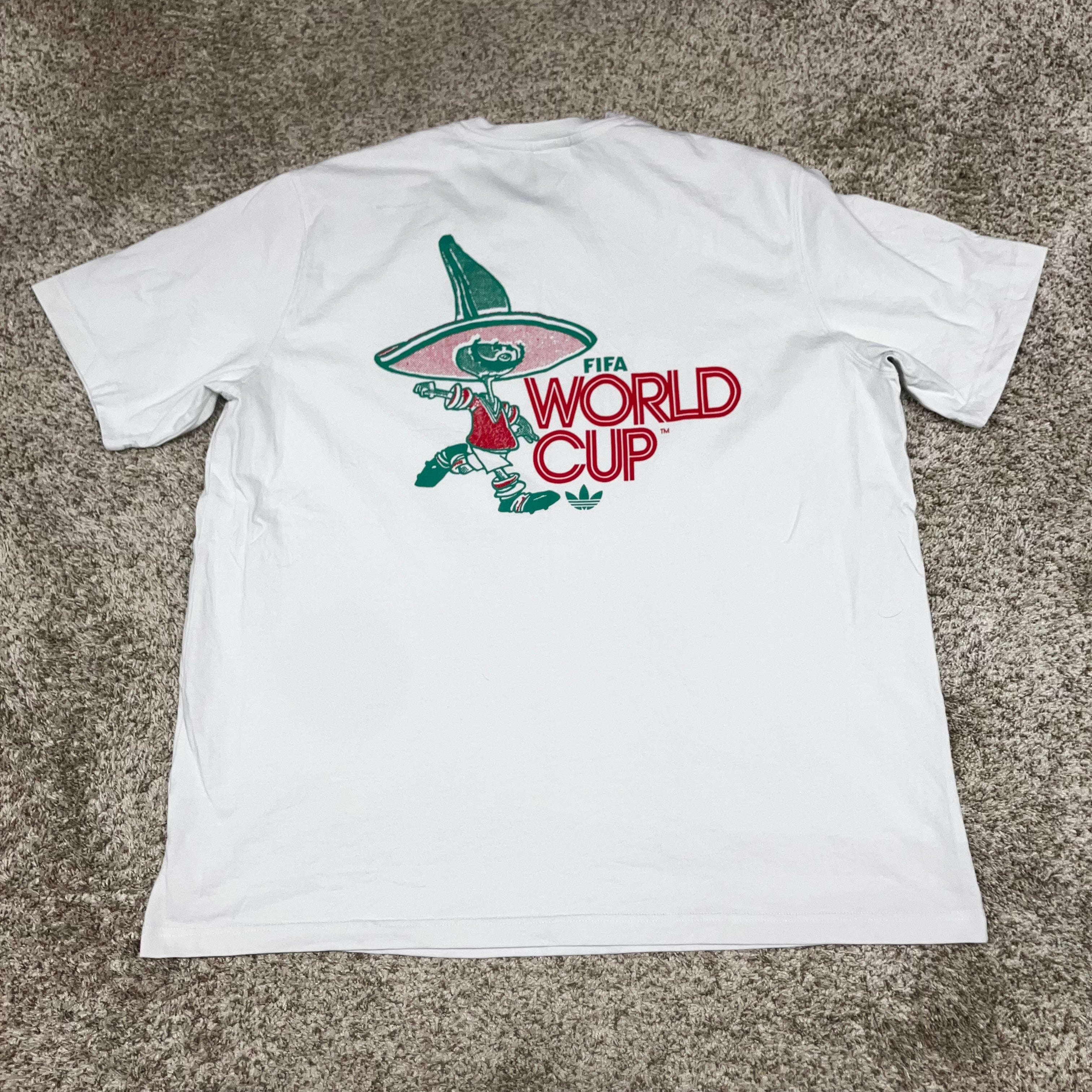 1986 Mexico World Cup adidas FIFA Classics Cotton Shirt 2XL