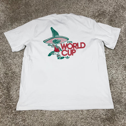 1986 Mexico World Cup adidas FIFA Classics Cotton Shirt 2XL