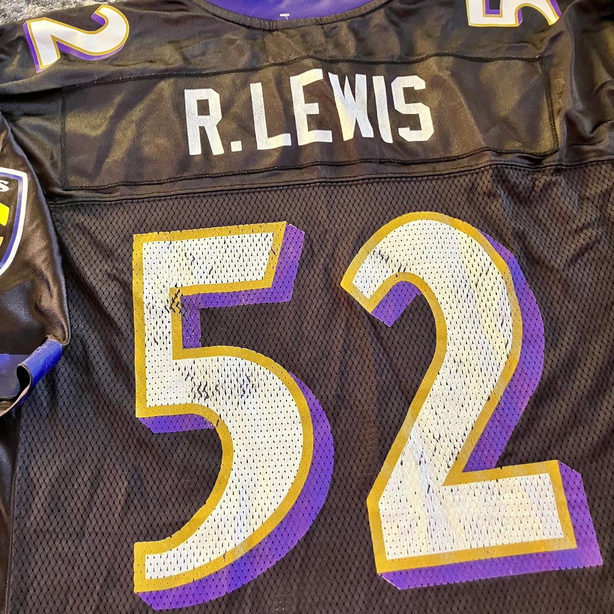 Ray Lewis Baltimore Ravens Black Reebok Jersey Large