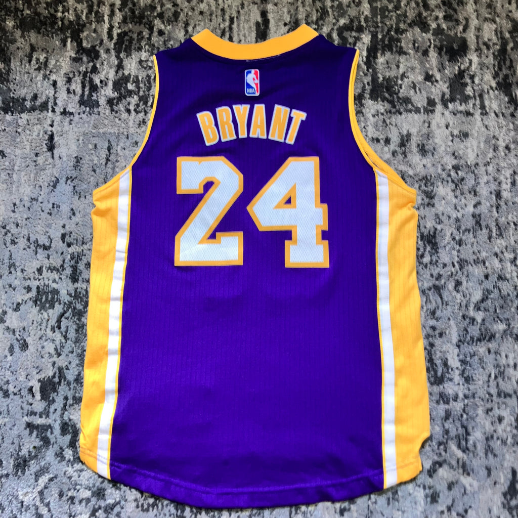 Kids Kobe Bryant Los Angeles Lakers Purple Swingman Jersey Medium