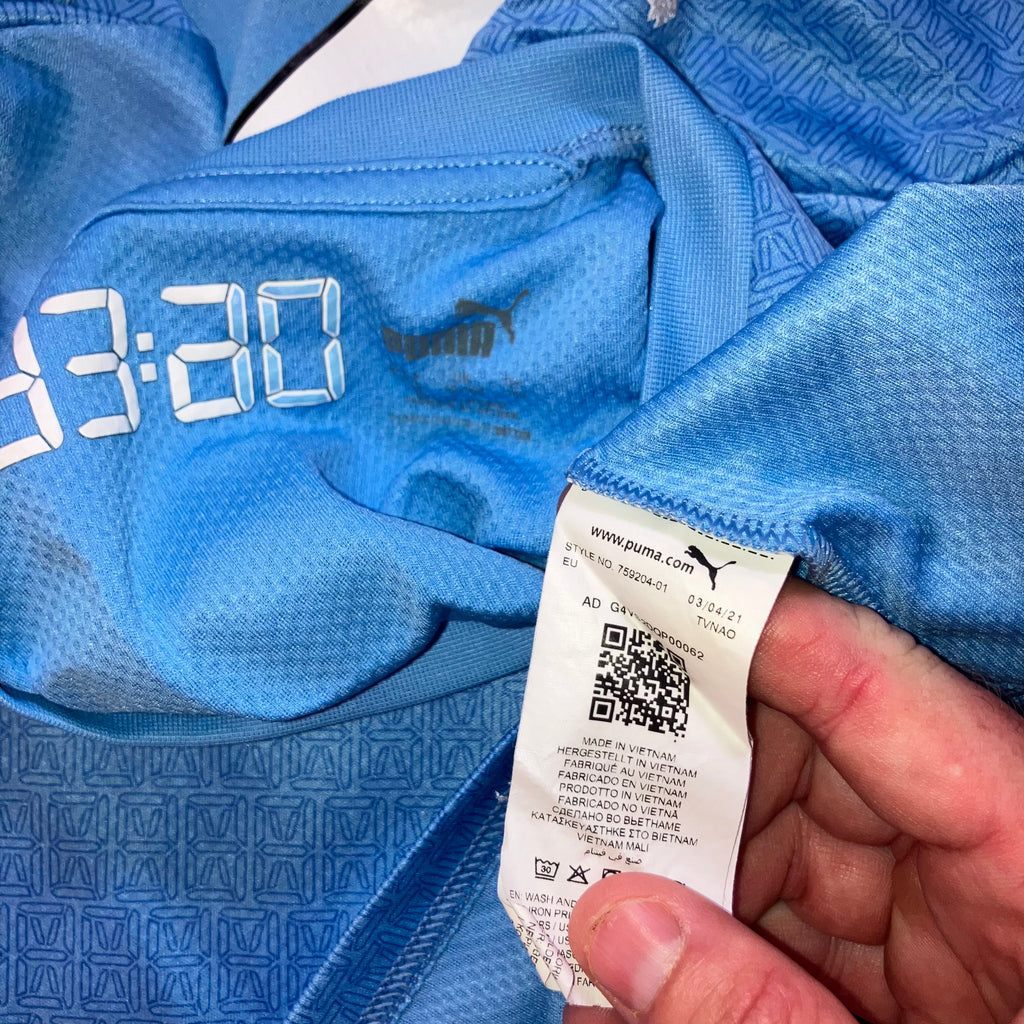 Ruben Dias Youth Manchester City 2021/22 Home Puma Jersey XL
