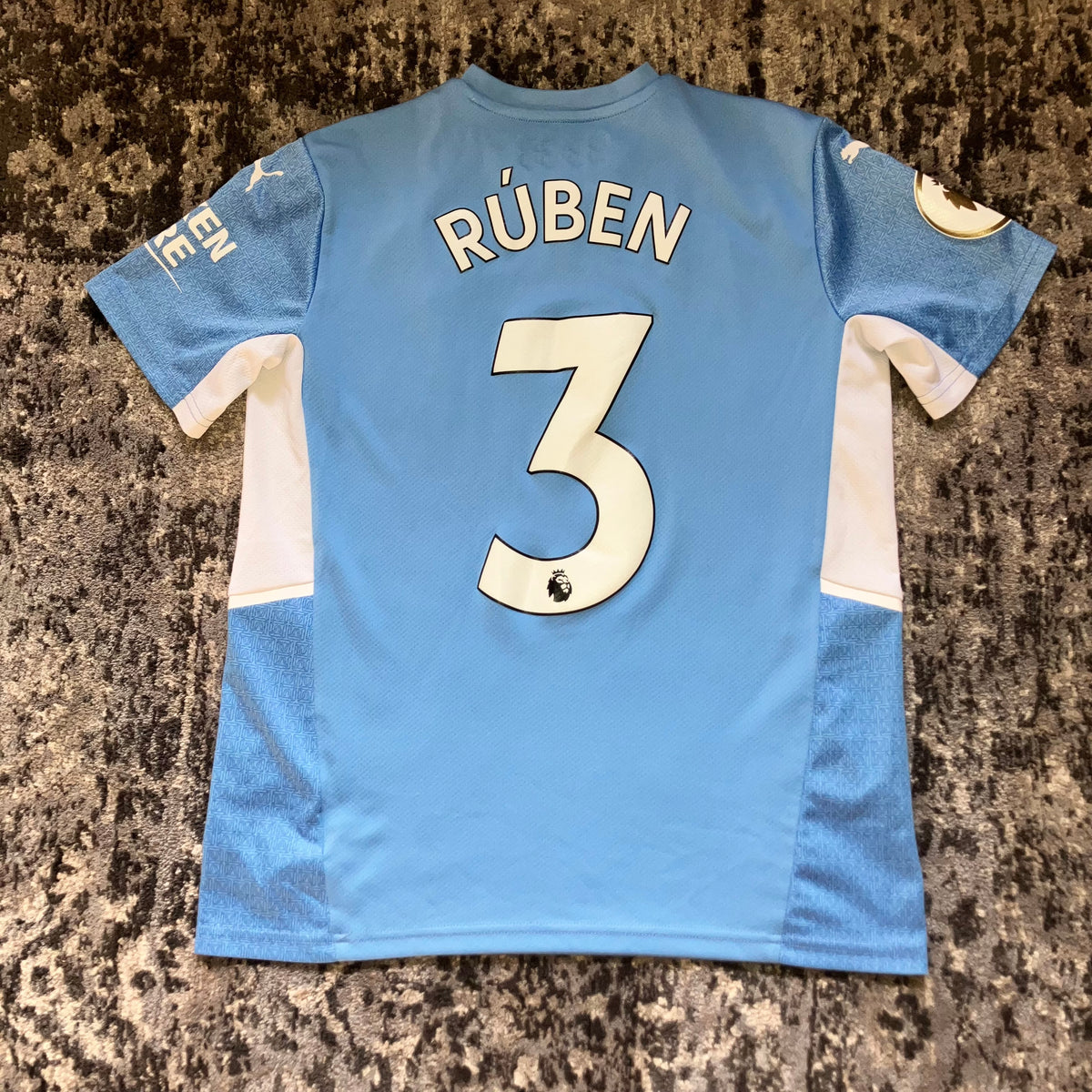 Ruben Dias Youth Manchester City 2021/22 Home Puma Jersey XL