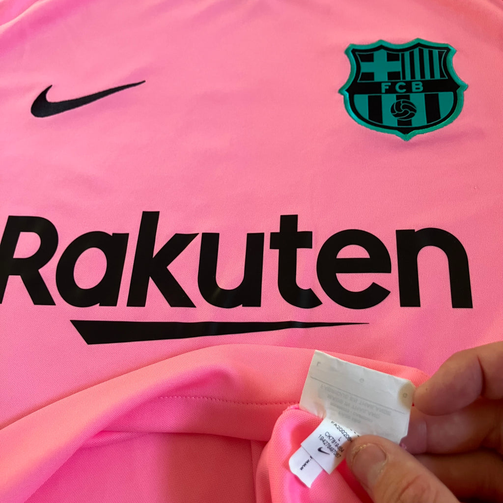FC Barcelona 2020/21 3rd Pink Nike Jersey Large