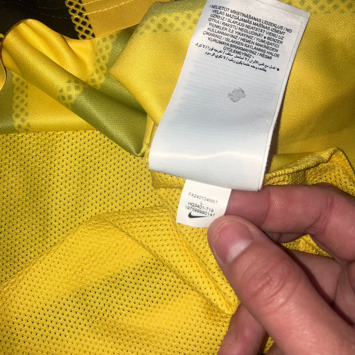 Al-Ittihad Kids 2024 Home Yellow Nike Jersey Large