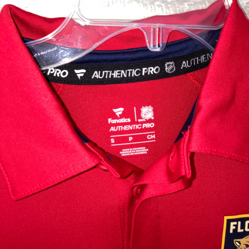 2026 Florida Panthers Winter Classic Fanatics Pro Red Polo Small