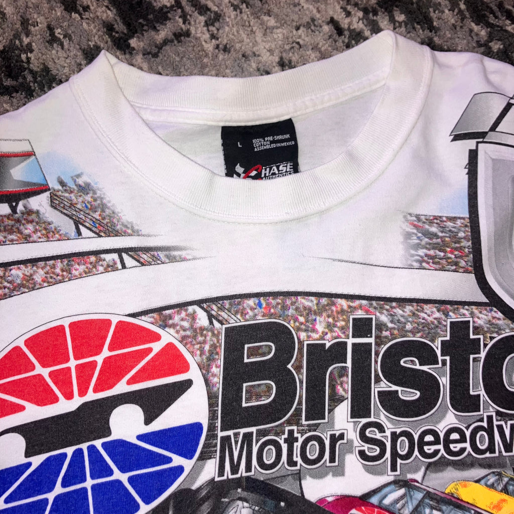 2002 NASCAR Bristol FOOD City 500 AOP Chase Authentic Shirt XL
