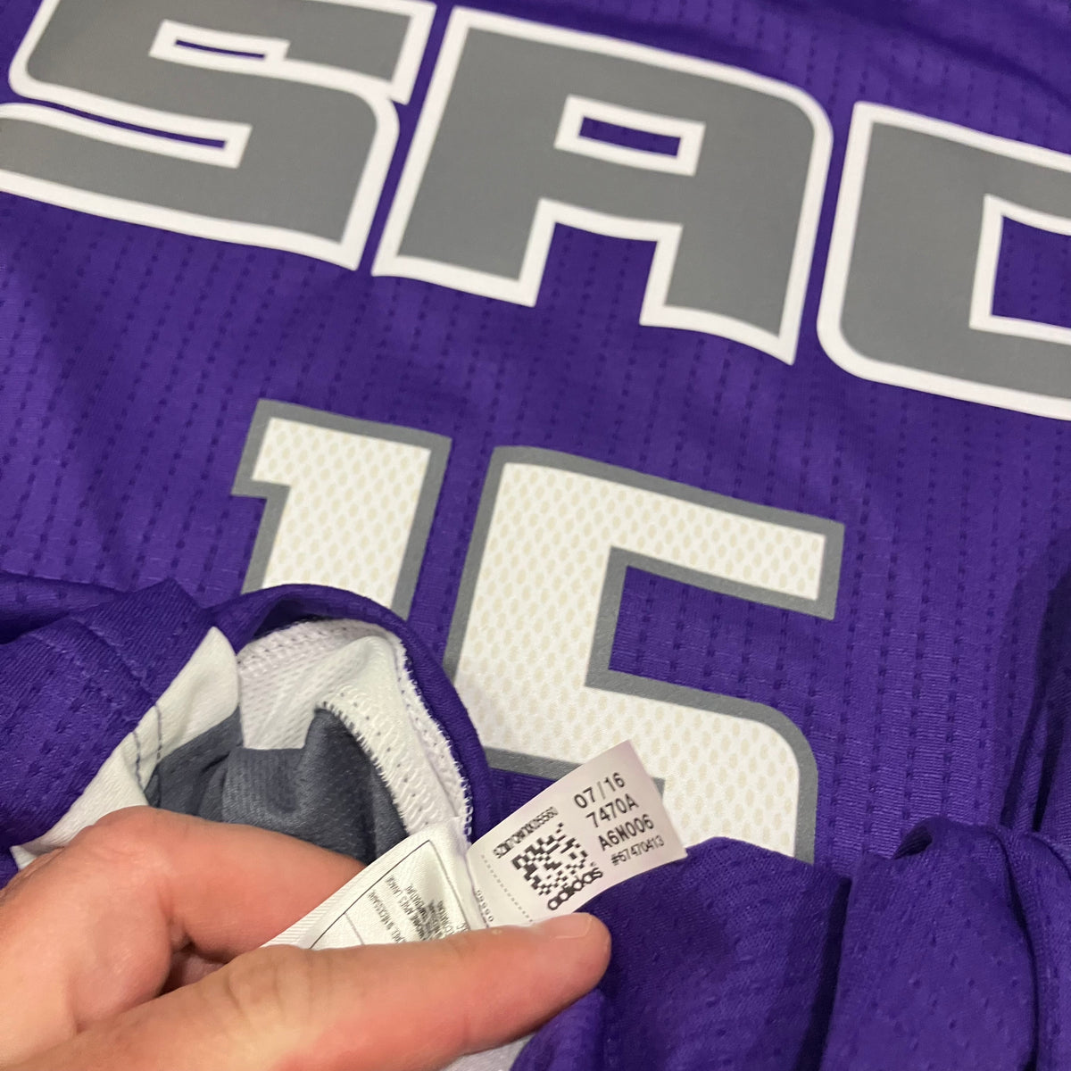 Demarcus Cousins 2016 Sacramento Kings City adidas Swingman Jersey XL