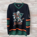 Miami Hurricanes Black Hollister Hockey Jersey Small