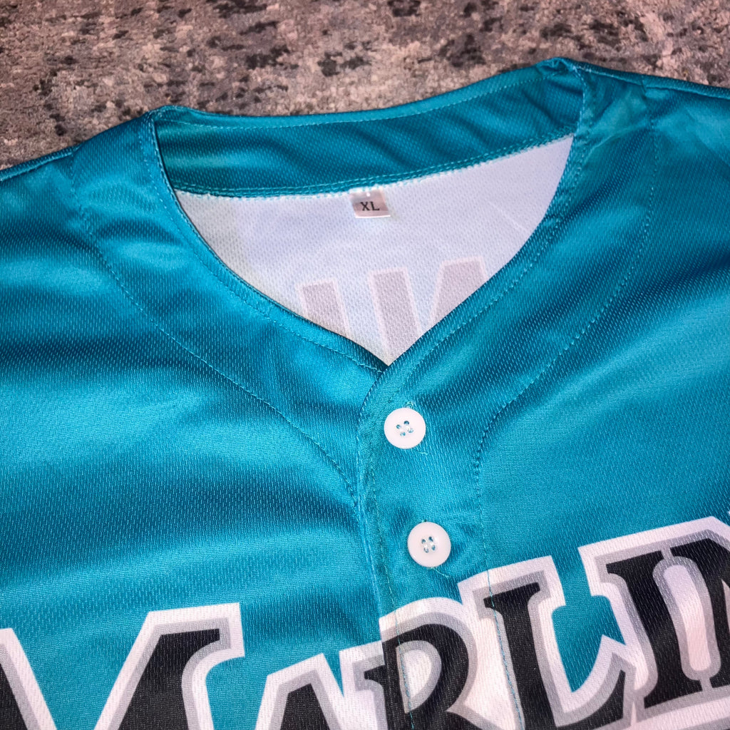 SGA Jeff Conine Florida Marlins Teal Jersey XL