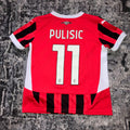 Christian Pulisic Kids 2024/25 AC Milan Home Puma Jersey Small