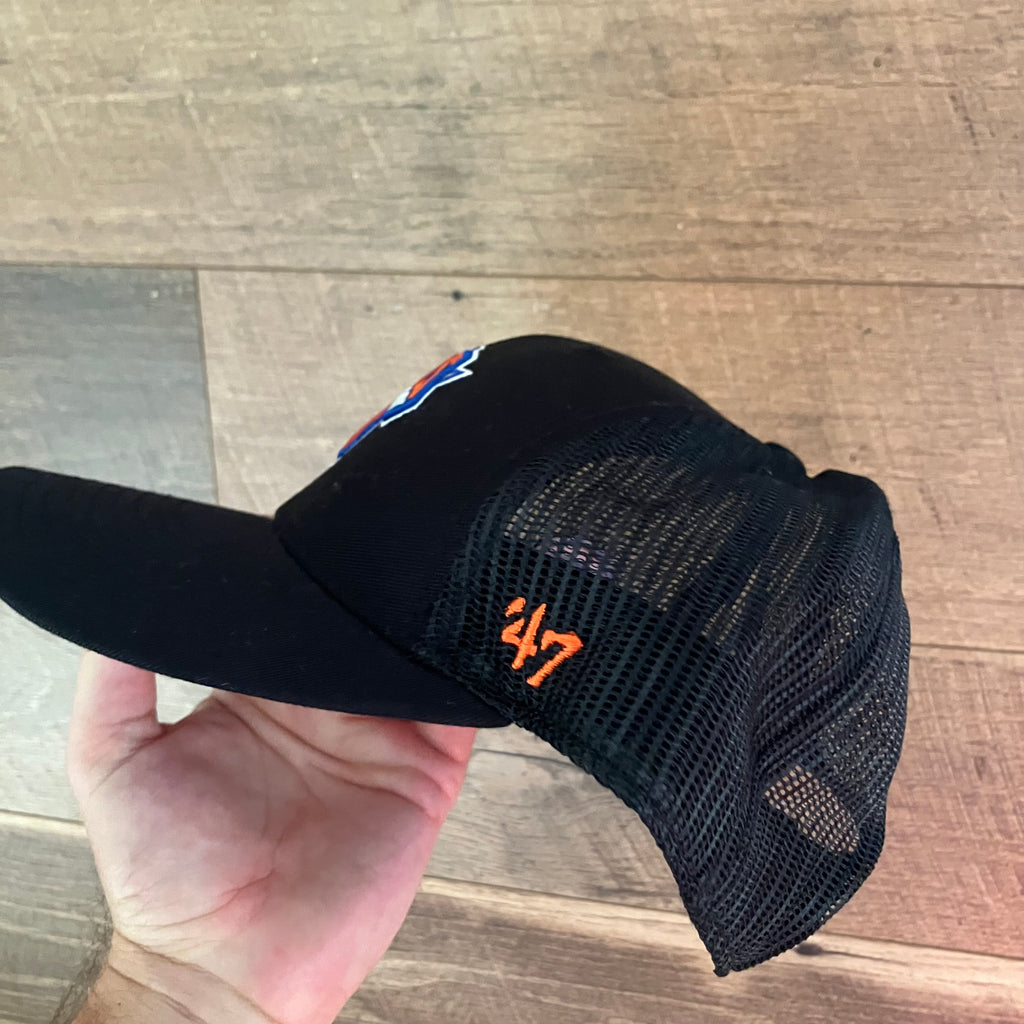 New York Knicks Black '47 Trucker Hat