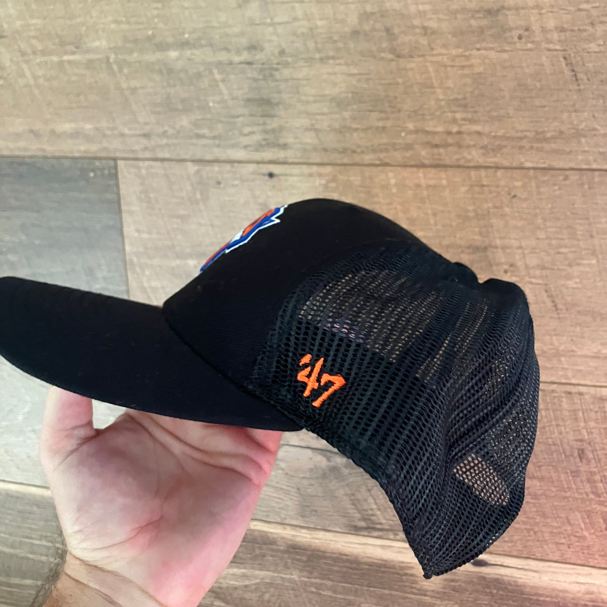 New York Knicks Black '47 Trucker Hat