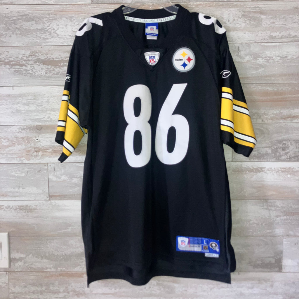 Hines Ward Pittsburgh Steelers Black Reebok Jersey Large
