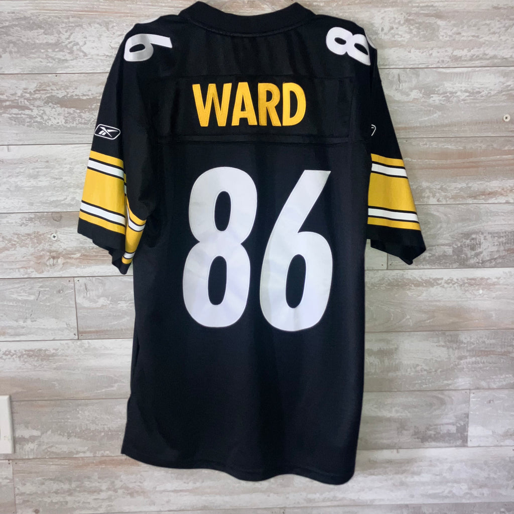 Hines Ward Pittsburgh Steelers Black Reebok Jersey Large