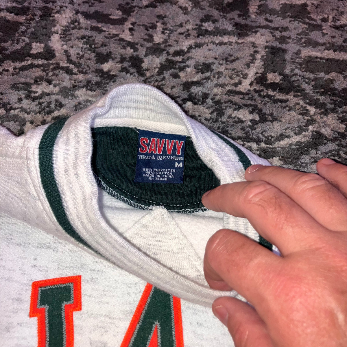 Miami Hurricanes Gray Crewneck Sweater Medium