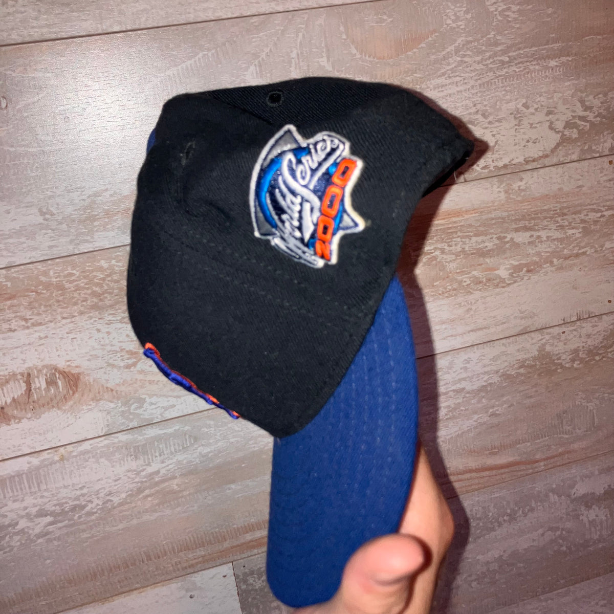 New York Mets 2000 World Series Original Fitted Black Hat 7 1/8