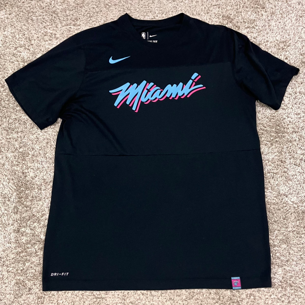 Miami Heat 2018 Black Nike Vice Shirt Large