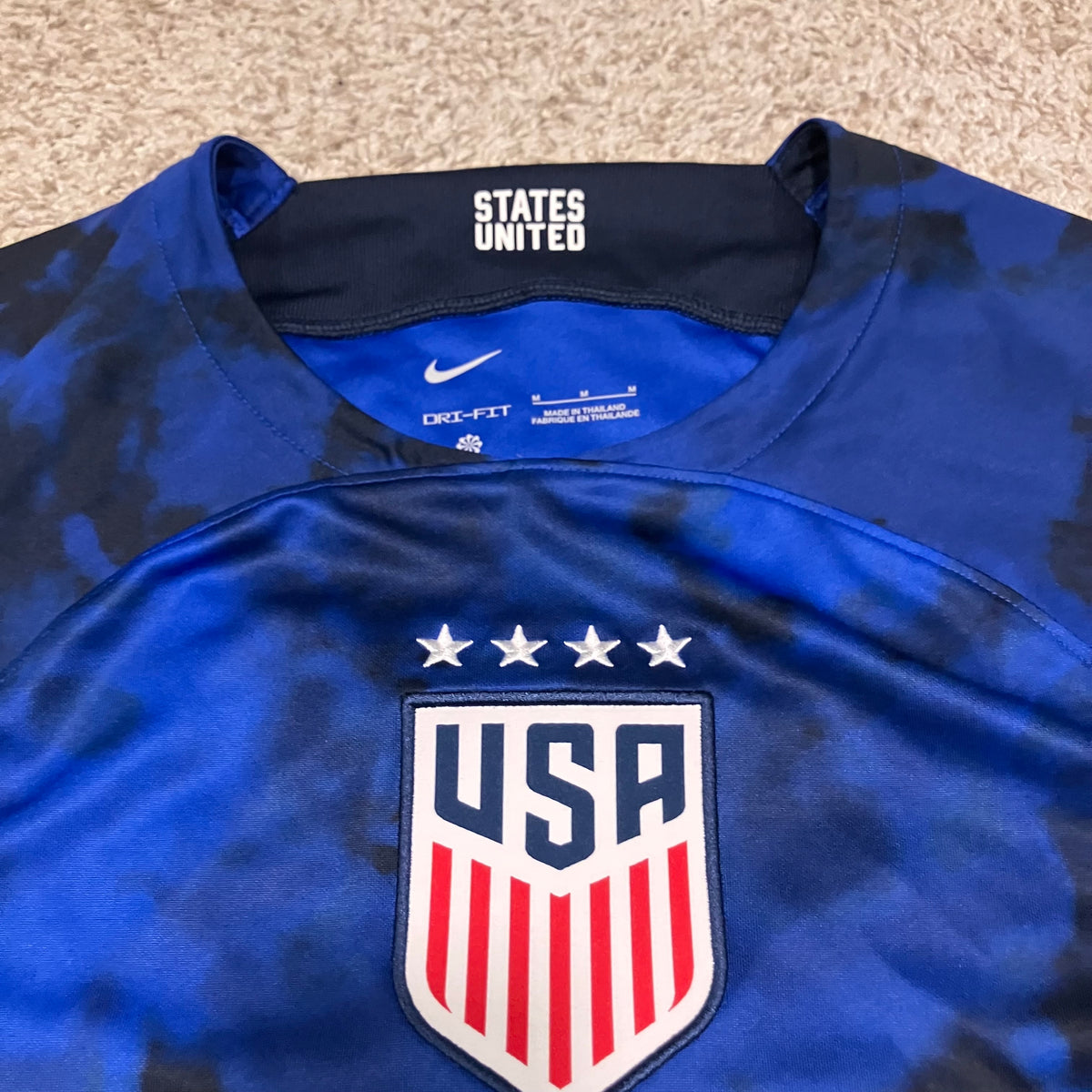 Men 2024 USWNT Blue Away Nike Jersey Medium
