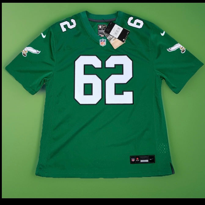 Jason Kelce NWT Philadelphia Eagles Kelly Nike Jersey Women Large