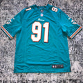 Cam Wake 2012 Miami Dolphins Aqua Nike Jersey Large