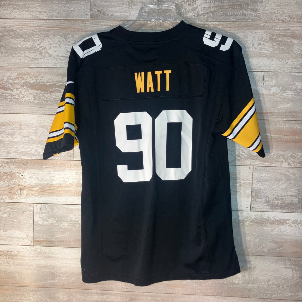 TJ Watt Kids Pittsburgh Steelers Alternate Black Nike Jersey Large