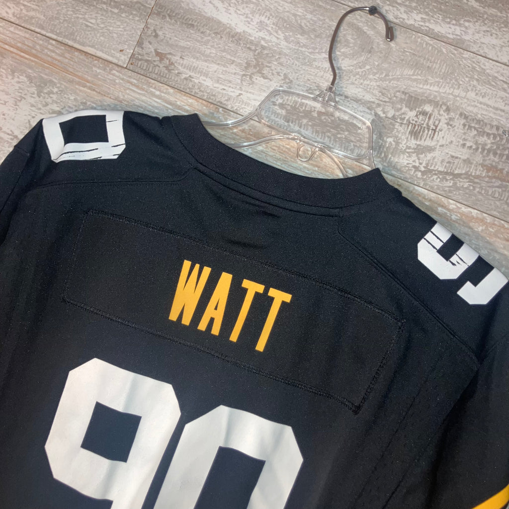 TJ Watt Kids Pittsburgh Steelers Alternate Black Nike Jersey Large