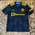 Manchester United Kids 2021/22 3rd adidas Blue Jersey Large
