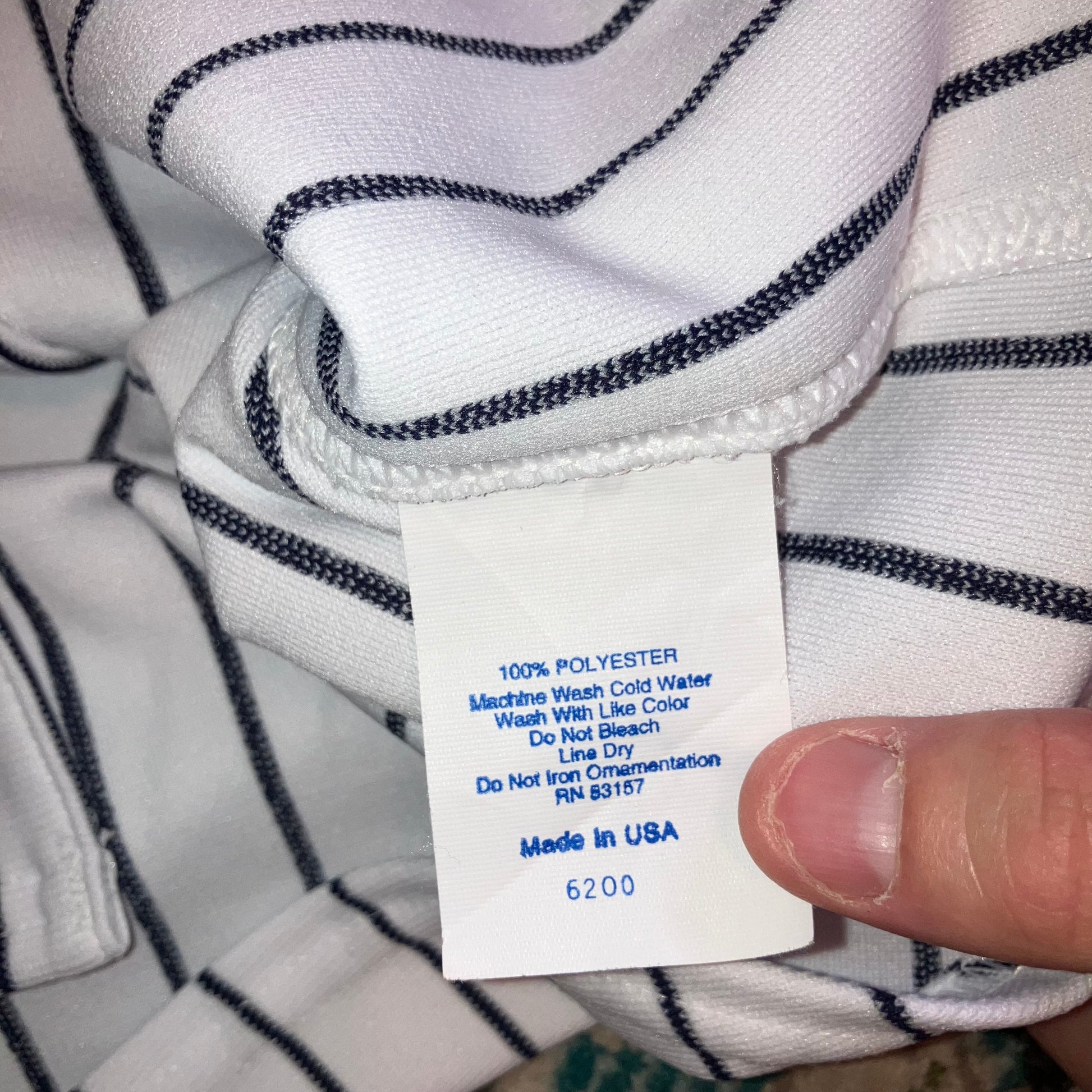 New York Yankees 6200 Majestic Home Pinstripe Jersey 40